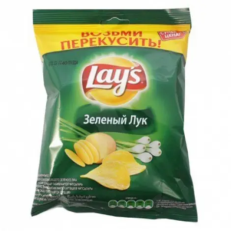 LAY`S ЗЕЛЕНЫЙ ЛУК 80Г (ЧИПСЫ)